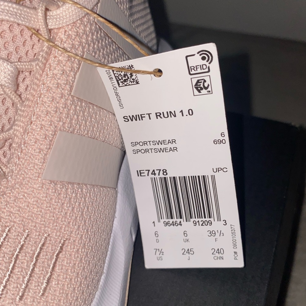Adidas PINK SWIFT RUN 1.0 SHOES - Picture 5 of 11